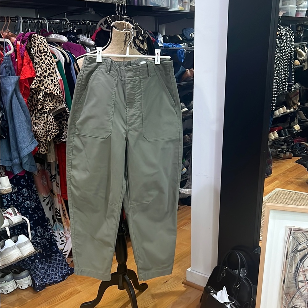 Banana Republic Green Cargo Pants Relaxed Fit